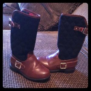 Tommy Hilfiger andrea Quilted Rider boots; size 8